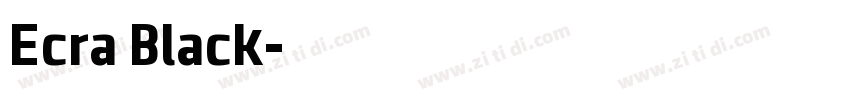Ecra Black字体转换